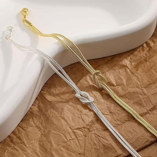 Silver Gold Bracelets for Women Trendy 14K Gold Plated Bracelet for Women Non Tarnish Dainty Stackable Layered Chain Heart Pearl Knot Beaded Bracelets Stack Set Charm Mothers Day Jewelry Gifts